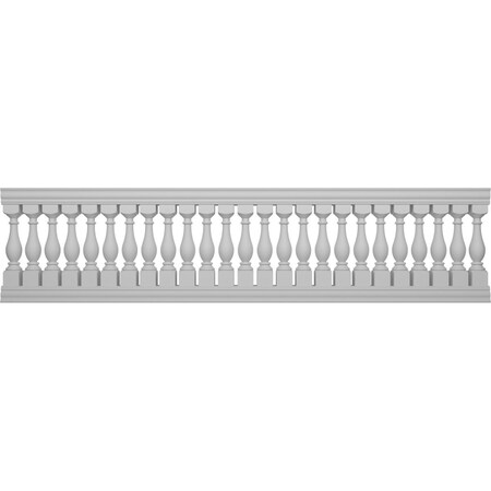Ekena Millwork Fiberthane Legacy Balustrade Railing Kit, Style D (6 1/4" On-Center Spacing to Pass 4" Sphere Code) BALK40X156LGD